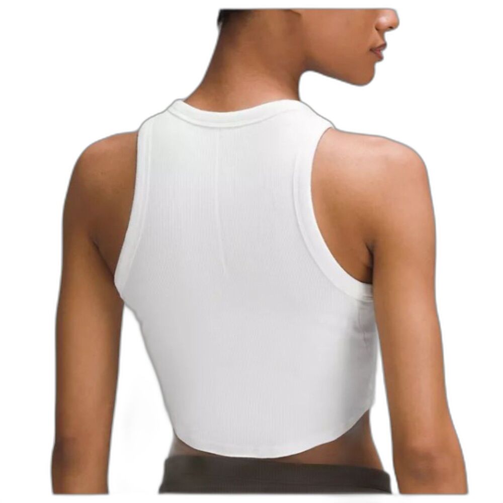 NWT* Lululemon Hold Tight Cropped Tank in White - Women's 12 - Picture 2 of 7